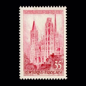 Timbres sur Rouen mis par la Poste Franaise 